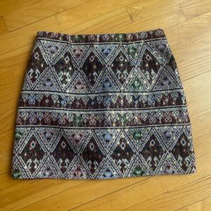 Francesca’s Blue Rain skirt size large